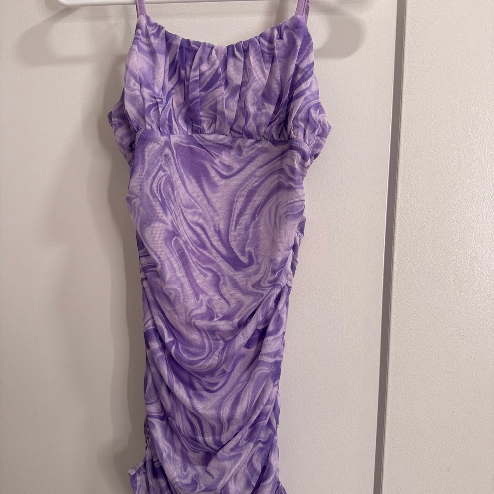 MIA New York Purple Swirl Dress